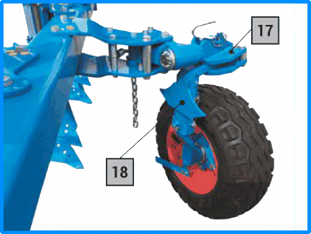 Навесной оборотный плуг Jeegee 1 LF-450