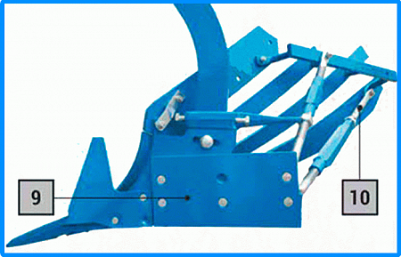 Навесной оборотный плуг Jeegee 1 LF-450